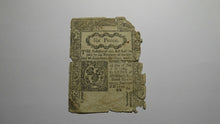 Load image into Gallery viewer, 1776 Six Pence Hartford Connecticut CT Colonial Currency Note Bill! RARE ISSUE