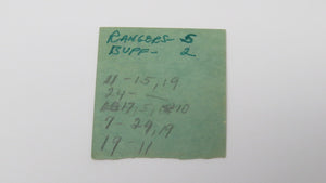 November 13, 1971 New York Rangers Vs. Buffalo Sabres NHL Hockey Ticket Stub