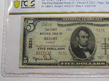 Load image into Gallery viewer, $5 1929 Beloit Kansas KS National Currency Bank Note Bill Ch. #3231 PCGS VF25