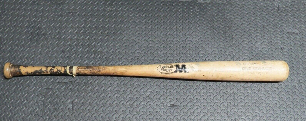 Kevin Richardson Texas Rangers Game Used Louisville Slugger M9 MLB Baseball Bat