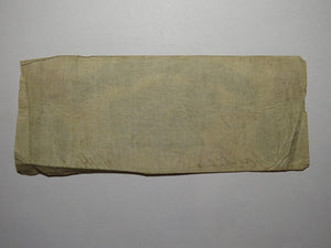 $1 1862 Richmond Virginia VA Obsolete Currency Treasury Bank Note Bill