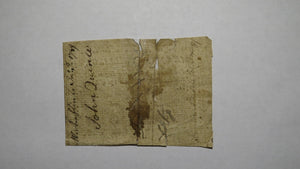 1761 Ten Shillings North Carolina NC Colonial Currency Note Bill! RARE 10s!