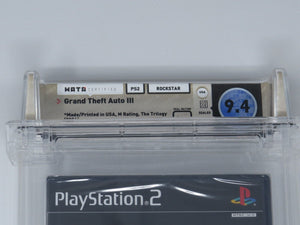 Grand Theft Auto 3 Sony Playstation 2 Factory Sealed Video Game Wata 9.4 GTA III