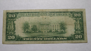 $20 1929 East Rochester New York NY National Currency Bank Note Bill #10141 RARE