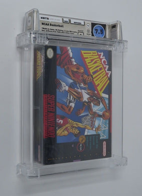 New NCAA Basketball Super Nintendo Factory Sealed Video Game! Wata Graded 7.5 B