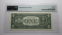 Load image into Gallery viewer, $1 1995 Radar Serial Number Federal Reserve Currency Bank Note Bill PMG UNC66EPQ