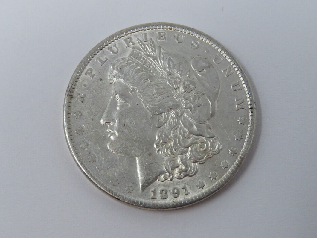 $1 1891-P Morgan Silver Dollar!  90% Uncirculated US Silver Coin BU Condition