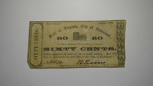 Load image into Gallery viewer, $.60 1862 Richmond Virginia Obsolete Currency Bank Note Bill! State of VA! RARE