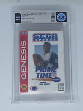 Load image into Gallery viewer, NFL Prime Time Football w/ Deion Sanders Sega Genesis Video Game Wata Graded 8.5