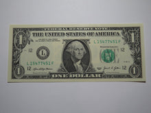 Load image into Gallery viewer, $1 2021 Radar Serial Number Federal Reserve Currency Bank Note Bill UNC 15477451