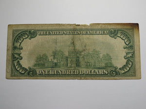 $100 1929 New York City NY National Currency Note Federal Reserve Bank Note Bill