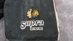 1992-94 Michel Goulet Chicago Blackhawks Game Used Worn CCM Hockey Pants Matched