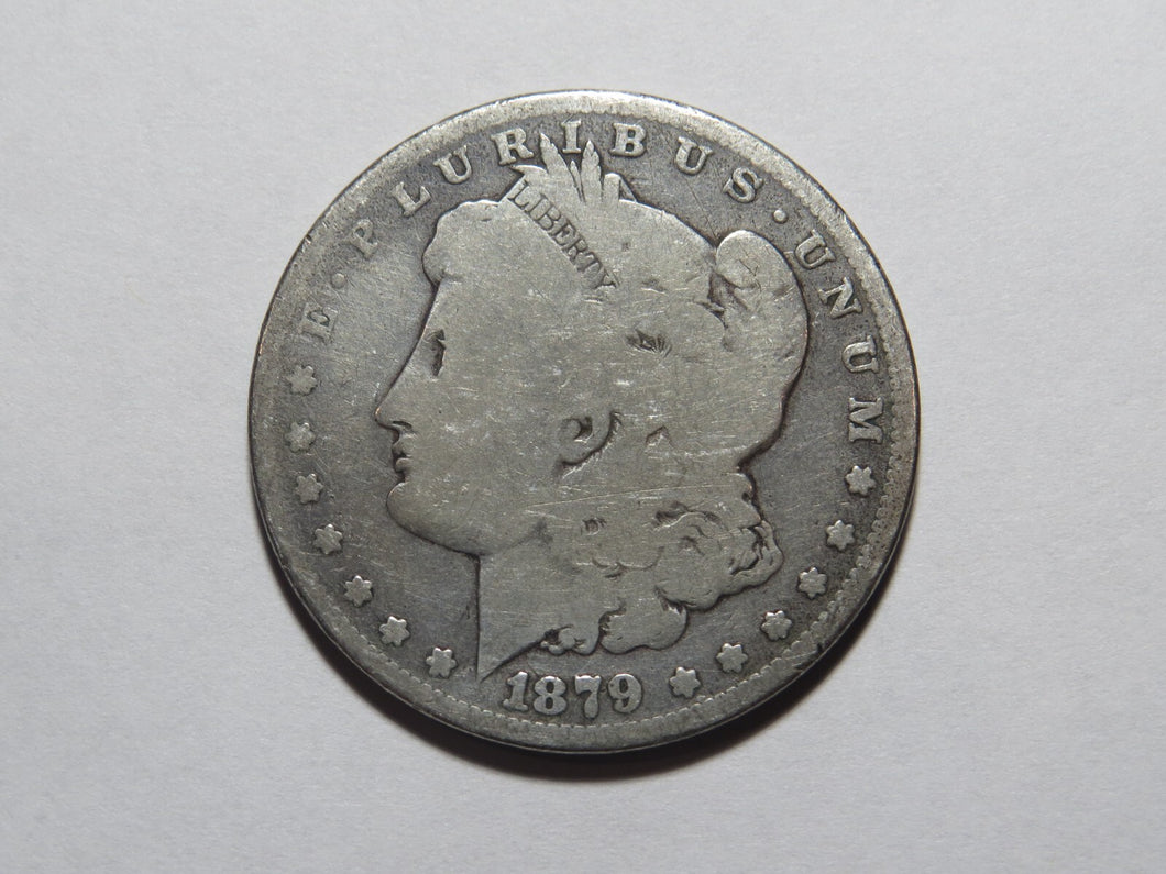$1 1879-P Morgan Silver Dollar!  90% Circulated US Silver Coin Tougher Date