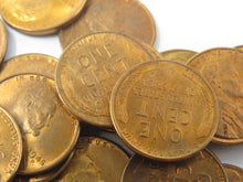 Load image into Gallery viewer, 1945-D Brilliant Uncirculated Wheat Cent Penny Partial Roll 35+ Uncirculated BU
