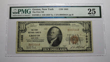 Load image into Gallery viewer, $10 1929 Groton New York NY National Currency Bank Note Bill Ch. #1083 VF25 PMG