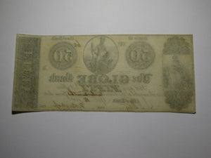 $50 1840 New York City NY Obsolete Currency Bank Note Bill The Globe Bank XF++