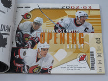 Load image into Gallery viewer, 2002-03 Ottawa Senators Unused Full Regular Season Hockey Ticket Book All Games
