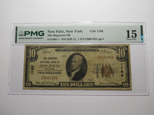 Load image into Gallery viewer, $10 1929 New Paltz New York National Currency Bank Note Bill Ch. #1186 F15 PMG