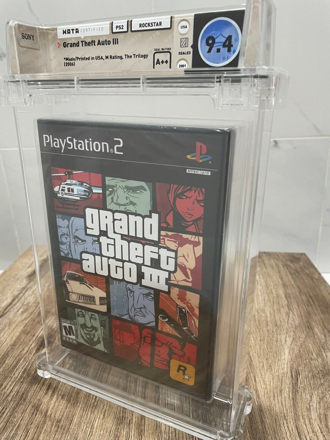 Grand Theft Auto 3 Sony Playstation 2 Factory Sealed Video Game Wata 9.4 GTA III