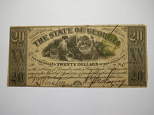 Load image into Gallery viewer, $20 1864 Milledgeville Georgia Obsolete Currency Bank Note Bill State of GA XF