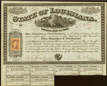 Load image into Gallery viewer, $6 1867 Vidalia Louisiana Bond Certificate Obsolete Currency Bank Note Concordia