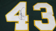 Load image into Gallery viewer, 1987 Dennis Eckersley Oakland A&#39;s Game Used Worn BP Baseball Jersey! Signed MLB