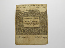 Load image into Gallery viewer, 1780 1s3d Hartford Connecticut Colonial Currency Note Bill One Shilling 3 Pence