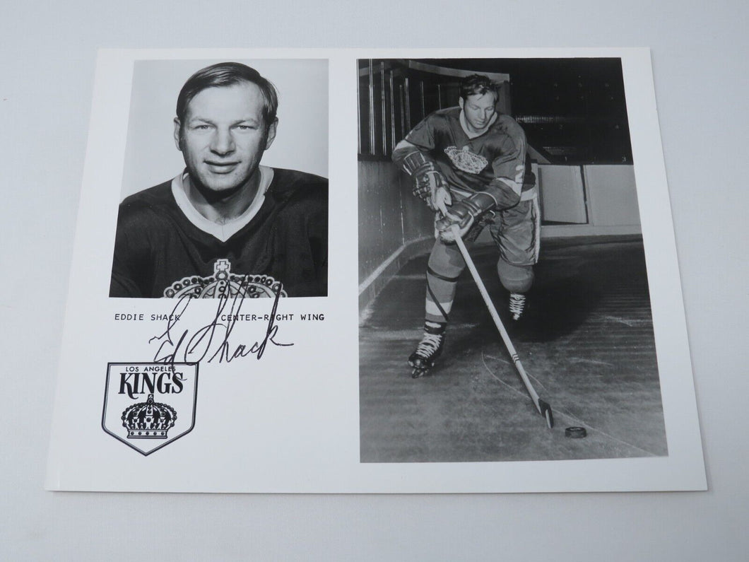 Eddie Shack Los Angeles Kings Signed Autographed Original 10X8 Hockey Photo