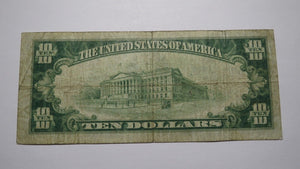 $10 1929 Pekin Illinois IL National Currency Bank Note Bill Charter #9788 FINE+