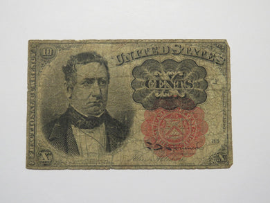 1874 $.10 Fifth Issue Fractional Currency Obsolete Bank Note Bill USA 5th Issue!