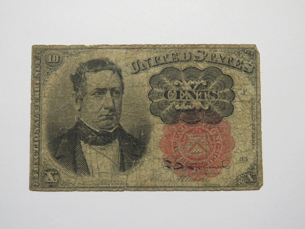 1874 $.10 Fifth Issue Fractional Currency Obsolete Bank Note Bill USA 5th Issue!