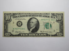 Load image into Gallery viewer, $10 1969 Double Gutter Fold Error Federal Reserve Bank Note Currency Bill VF+