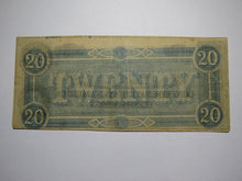 Load image into Gallery viewer, $20 1864 Richmond Virginia Confederate Currency Bank Note Bill RARE T67 VF