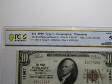 Load image into Gallery viewer, $10 1929 Farmington Minnesota National Currency Bank Note Bill Ch. #11687 UNC53