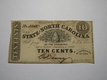 Load image into Gallery viewer, $.10 1862 Raleigh North Carolina Obsolete Currency Bank Note Bill NC State UNC