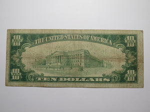 $10 1929 Cohoes New York NY National Currency Bank Note Bill Ch. #1347 FINE