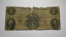 Load image into Gallery viewer, $1 1857 Providence Rhode Island RI Obsolete Currency Bank Note Bill City Bank