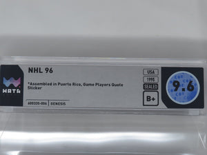 New NHL '96 Hockey Sega Genesis Factory Sealed Video Game Wata Graded 9.6 B+