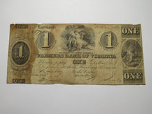 Load image into Gallery viewer, $1 1861 Richmond Virginia Obsolete Currency Bank Note Bill Farmers Bank of VA