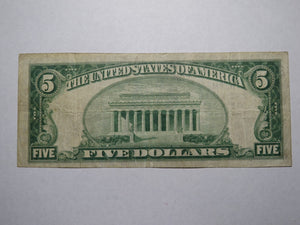 $5 1929 Oakdale Pennsylvania PA National Currency Bank Note Bill Ch. #5327 FINE!