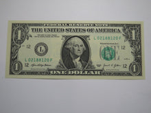 Load image into Gallery viewer, $1 2021 Radar Serial Number Federal Reserve Currency Bank Note Bill UNC 02188120