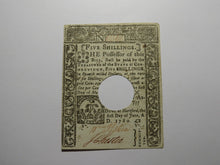 Load image into Gallery viewer, 1780 5s Hartford Connecticut CT Colonial Currency Note Bill Five Shillings RARE