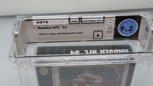 Load image into Gallery viewer, Madden &#39;94 NFL Football Super Nintendo Factory Sealed Video Game Wata Graded 9.2