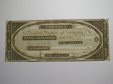 Load image into Gallery viewer, $1 18__ Windsor Vermont VT Obsolete Currency Bank Note Bill Remainder UNC+++