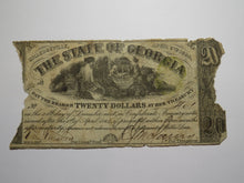 Load image into Gallery viewer, $20 1864 Milledgeville Georgia Obsolete Currency Bank Note Bill State of GA