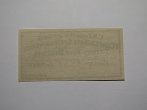 $35 1863 Confederate Bond Coupon Certificate Currency Bank Note Bill UNC