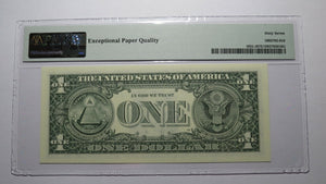$1 2003 Repeater Serial Number Federal Reserve Currency Bank Note Bill PMG UNC67
