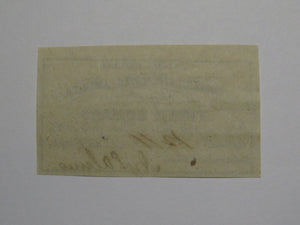 $20 1861 Confederate Bond Coupon Certificate Currency Bank Note Bill UNC