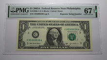 Load image into Gallery viewer, $1 2003A Repeater Serial Number Federal Reserve Currency Bank Note Bill UNC67EPQ