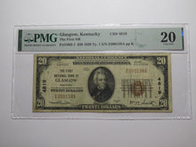 Load image into Gallery viewer, $20 1929 Glasgow Kentucky KY National Currency Bank Note Bill Ch. #4819 VF20